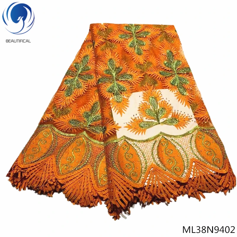 

BEAUTIFICAL net cord lace african tulle mesh french lace fabric cord lace guipure latest 2019 lace fabric with stones ML38N94
