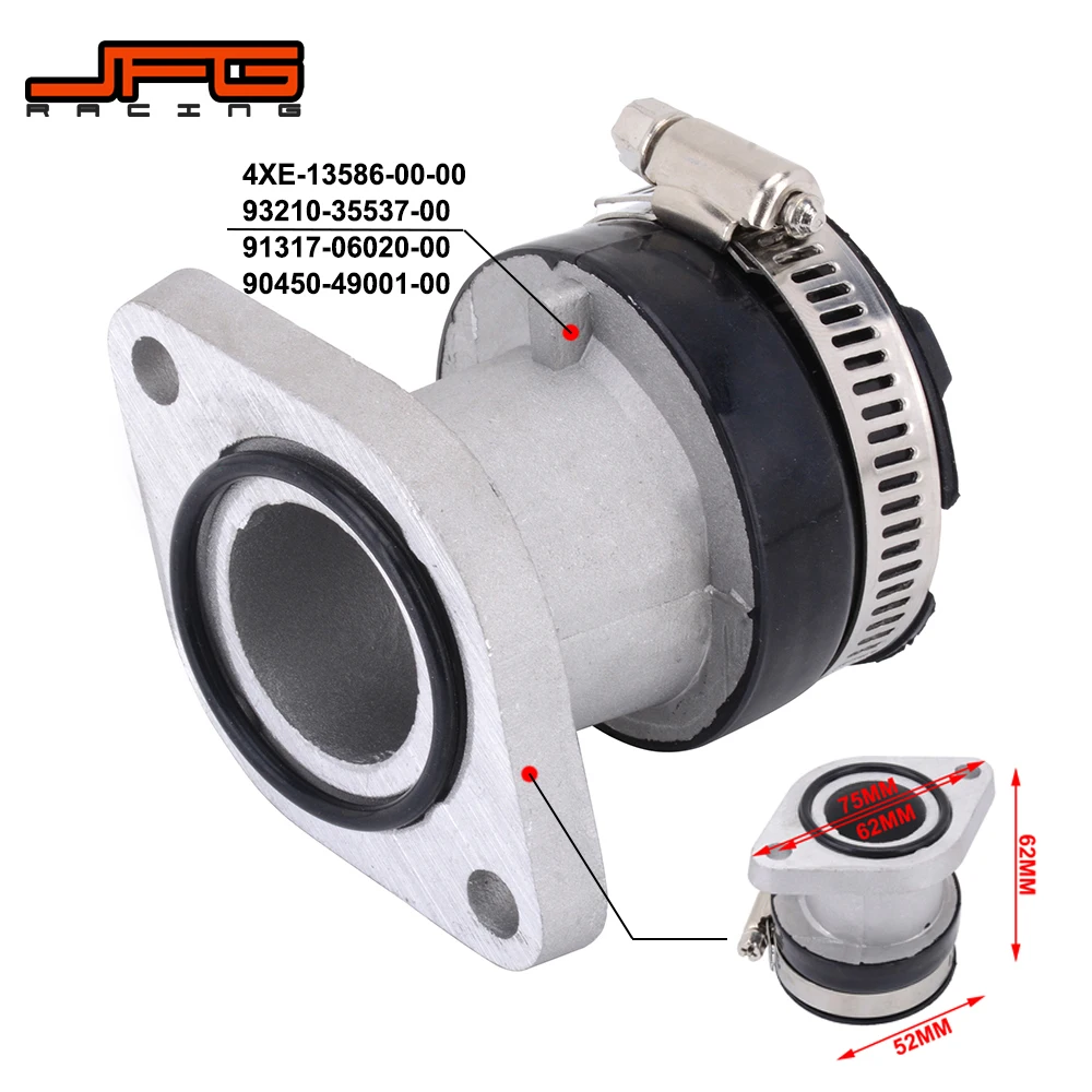 

Motorcycle Accessories Carburetor Interface Intake Manifold Adapter Boot Set For YAMAHA YFM250X Bear Tracker 1999-2004