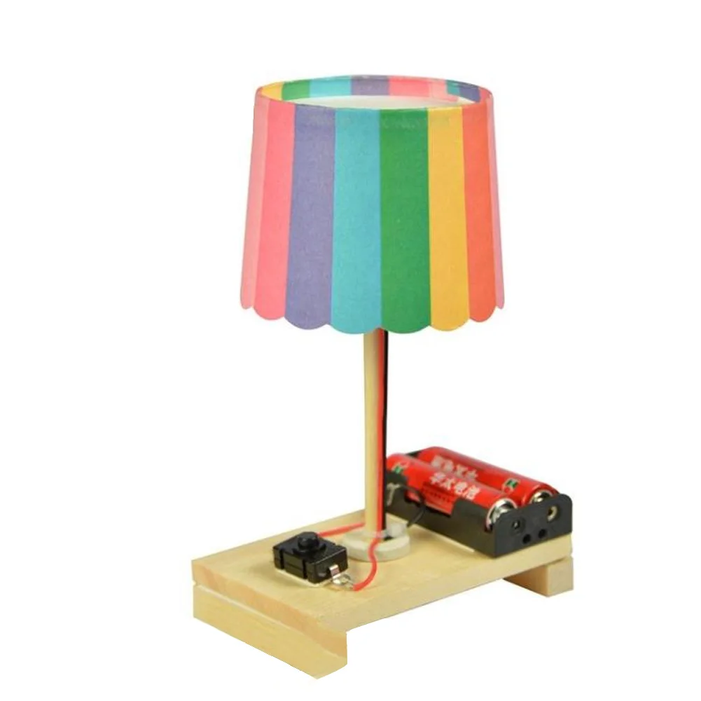 

DIY Cup Lamp Toy without Switch Plastic Handmade LED Lamps Blocks Toys Kids Student Science Experiment Educational Gifts