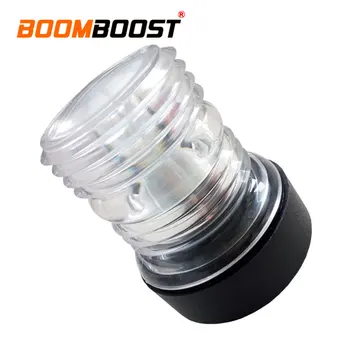 

360 Degree Boat Navigation Anchor Light 360 Degree ABS 6000K 12V LED Vessel Light Car Roof Waterproof 1 Pc White Warming Lamp