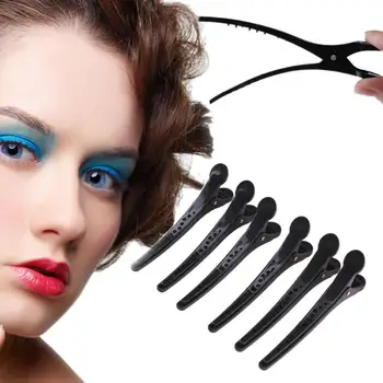 

6/12pcs Rose Red Hair Clips Barrettes Headwear Stainless Hairdressing Clips Clamp Salon Hairpins Hair Accessories DIY Hair Style