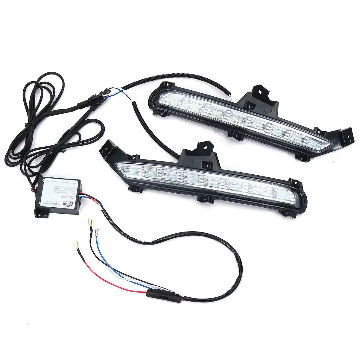 

1 Pair Car LED Daytime Running Lights 6000K DRL led Car light Front Fog Lamp 12V for KIA RIO K2 2015- 2017
