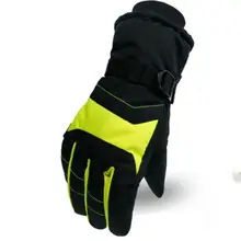 Полный палец зимние лыжные перчатки водонепроницаемые мужские теплые мотоциклетные противоскользящие термальные флисовые с подогревом велосипедные перчатки