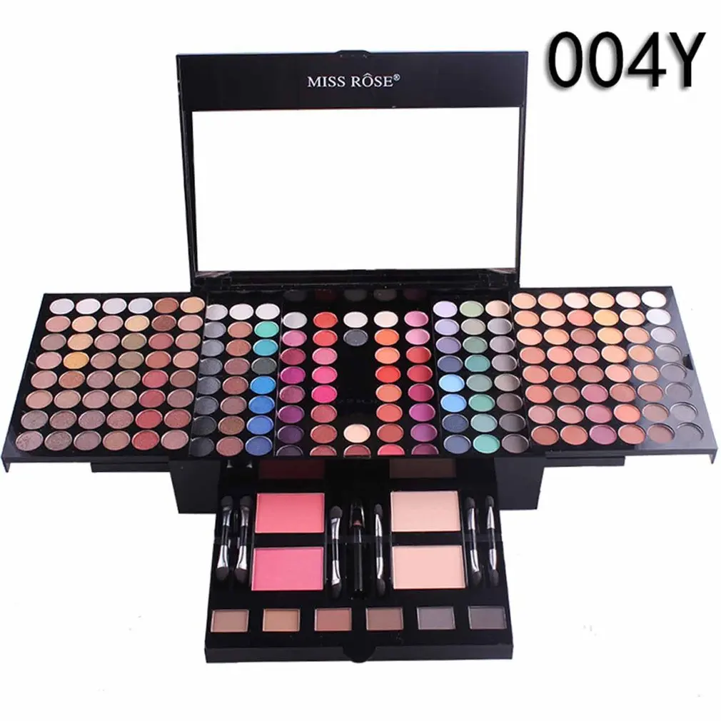 

180 Colors/Set Professional Women Eyeshadow Palette Set Natural Long Lasting Cosmetic Makeup Kit Case With Mirror