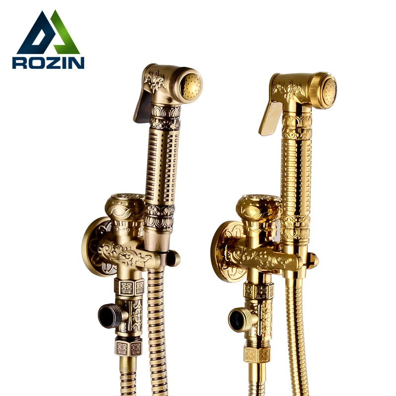 

Bathroom Bidet Shower Mixer Tap Wall Mounted Toilet Spray Bidet Shower Set Brass Hand Shower Gun Taps