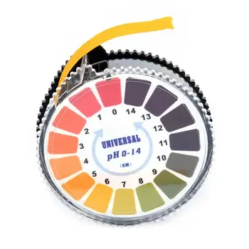 

5M 0-14 PH Test Paper Strips Roll Alkaline Acid Indicator Paper For Aquarium Water Saliva Litmus Testing Analysis Instruments