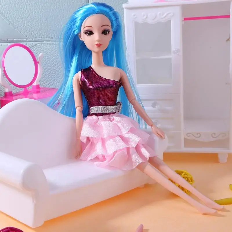 2019 1 шт. девочка кукольные головы длинные волосы 3D глаза Женская фигурка выпечка