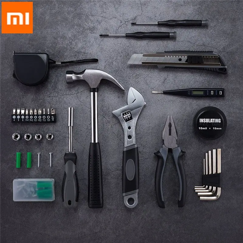 

XIAOMI Mijia Multifunction Wrench Hammer Screwdriver Ruler Cutter Pliers Digital Pen Tools Kit 12 In 1/ 60 In 1 for Repairing