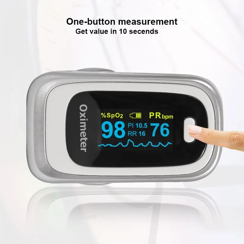 Günstige Finger Puls Fingertip Oled Oximeter SPO2 PR PI RR Blut Sauerstoff Mit Atemwege Rate Oximetro De Pulsioximetro Dedo mit fall