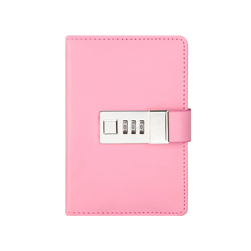 

2019 New Arrive A7 Notebook Lock Diary Women Cute Leather Travelers Notebooks Kawaii Mini Planner Sketchbook