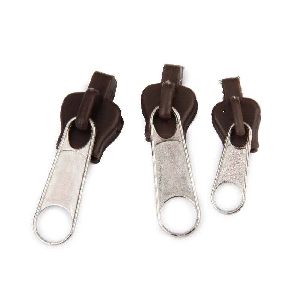 

3 pcs Zipper Sliders Pulling Zipper Pullers Replace DIY Kit Repair Kit