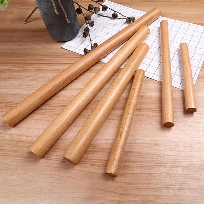 

6 Size Kitchen Wooden Rolling Pin Fondant Cake Decoration Dough Roller Baking kitchen Cooking Tools Accessories