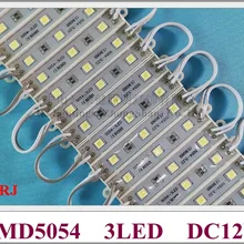 Светодиодный модуль супер яркий SMD5054 светодиодный светильник ing Модуль светильник задняя светильник для знак 5054 DC12V 3*0,4 W 1,2 W 150lm IP66 75 мм* 12 мм 3 светодиодный