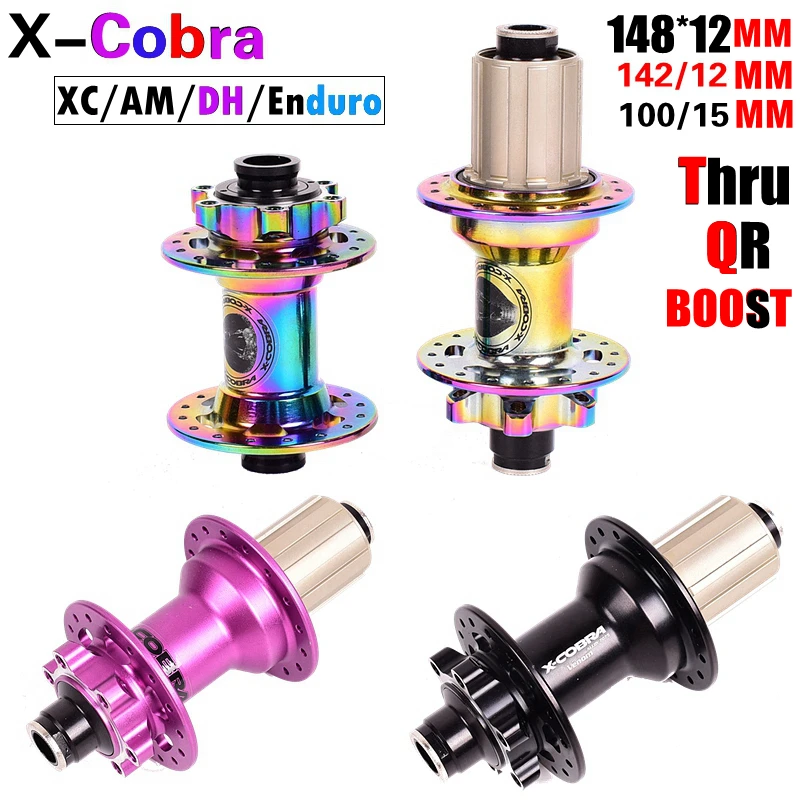 

MTB Hub 32 Hole Mountain Bike Disc Brake Bearing Hubs Bicycle Front Rear XD Thru 142 12MM axle QR135 10MM BOOST 148 12MM AM /FR