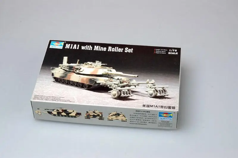 Trumpeter 1/72 07278 M1A1 с шахтным роликом | Игрушки и хобби