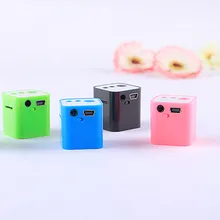 FGHFG Стильный Куба MP3 портативная мини стерео-система Bass Динамик s музыкальный плеер Беспроводной Поддержка 8G TF Динамик лучший рождественский подарок