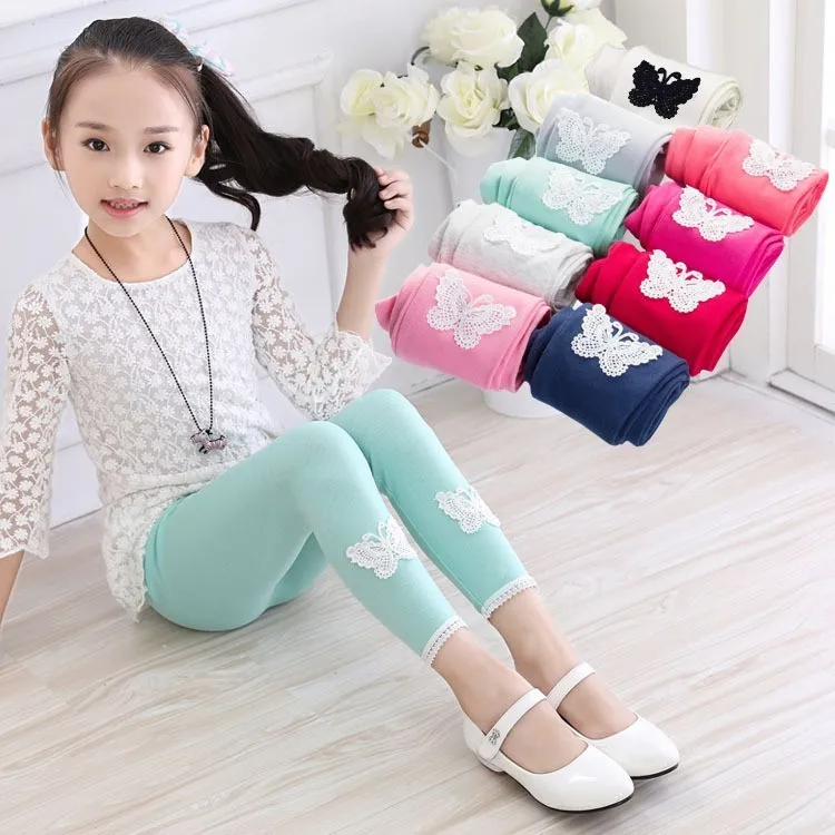 

2018 Spring Autumn children girls leggings pant cartoon pattern print children pants elastic waist kids leggings girls pants