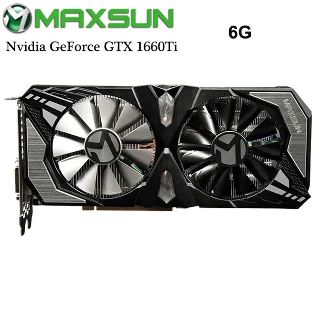 Подлинный MAXSUN видеокарта Nvidia 6 г GeForce GTX 1660Ti Терминатор 6G 192bit GDDR6 игровая видео