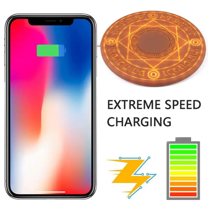 

Magic Array Wireless Charger 5W/10W Magic Circle Qi Wireless Universal Fast Charger Charging Pad With Box SUP dropship