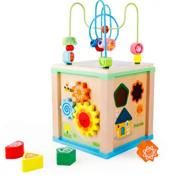 

Wooden Multipurpose Building Blocks Toy Geometric Shape Matching Skill Improvement Educational Prop