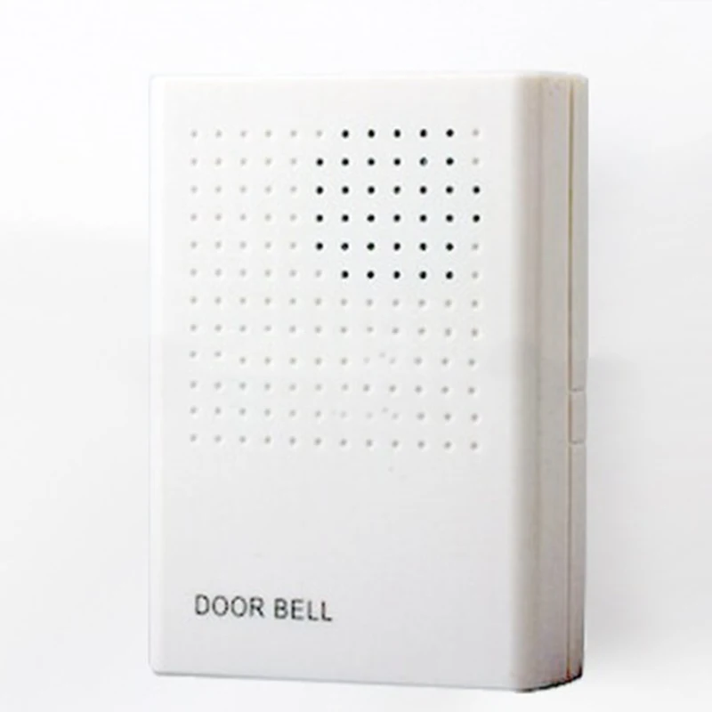 

White Doorbell Push Button Wired Replacement / Extra Door Gate Chime Bell