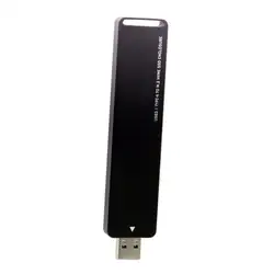 Кабель USB 3,0 к NVME M-key M.2 NGFF SSD Внешний PCBA конвейер адаптер с чехлом флэш-диска черный