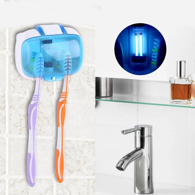 

UV Light Toothbrush Sterilizer Sanitizer Cleaner Holder Wall-Mounted Bathroom