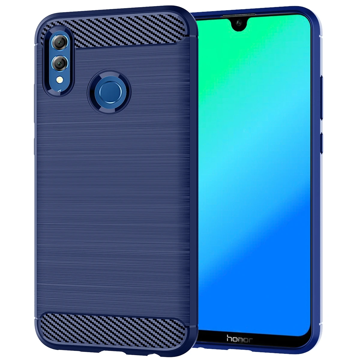 

For Huawei Honor 10 Lite Case Silicone Armor Slim Carbon Fiber Brushed Texture Soft TPU Case For Huawei Honor 10 Lite Cover