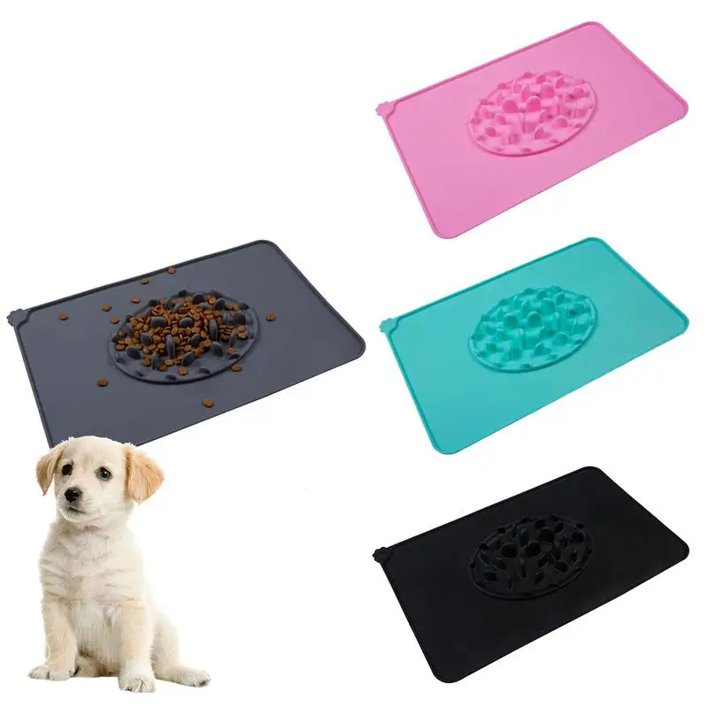 Useful Pet Supplies Puppy Dog Cat Feeding Cute Mat Food Pad - Silicone For Dish Bowl Feed Placemat | Дом и сад