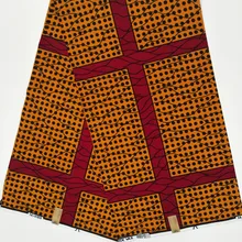 Высокое качество Африканский реальный, настоящий воск 6 ярдов/партия надежный нидерландский воск африканская кружевная ткань под традиционное платье ASO EBI горячий воск настоящий