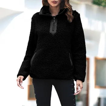 

Fashion Autumn Women's Knitted Sweater Long Sleeve Casual Solid Warm Pullover Sweater Tops pull femme 2018