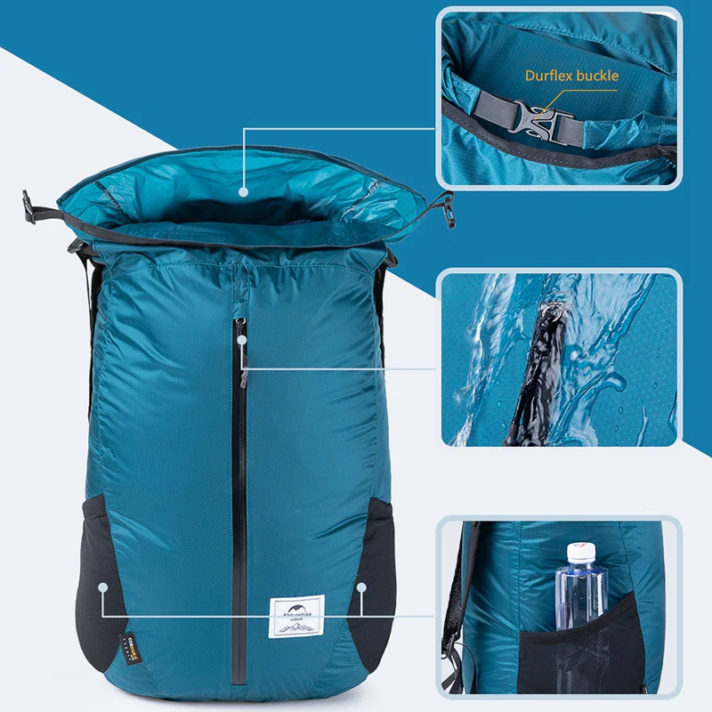 Naturehike 25L Cordura ткань 30D нейлоновая сумка для бега Легкая спортивная сумка складная сумка модный рюкзак городская сумка 3 цвета