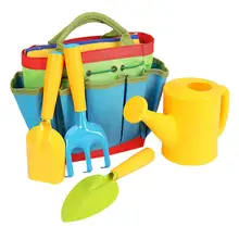 5pcs Children Garden Tools Set With Bag Outdoor Toy Kids Gardener Gardening Tool Educational Toys Birthday Gift For Boys Girls