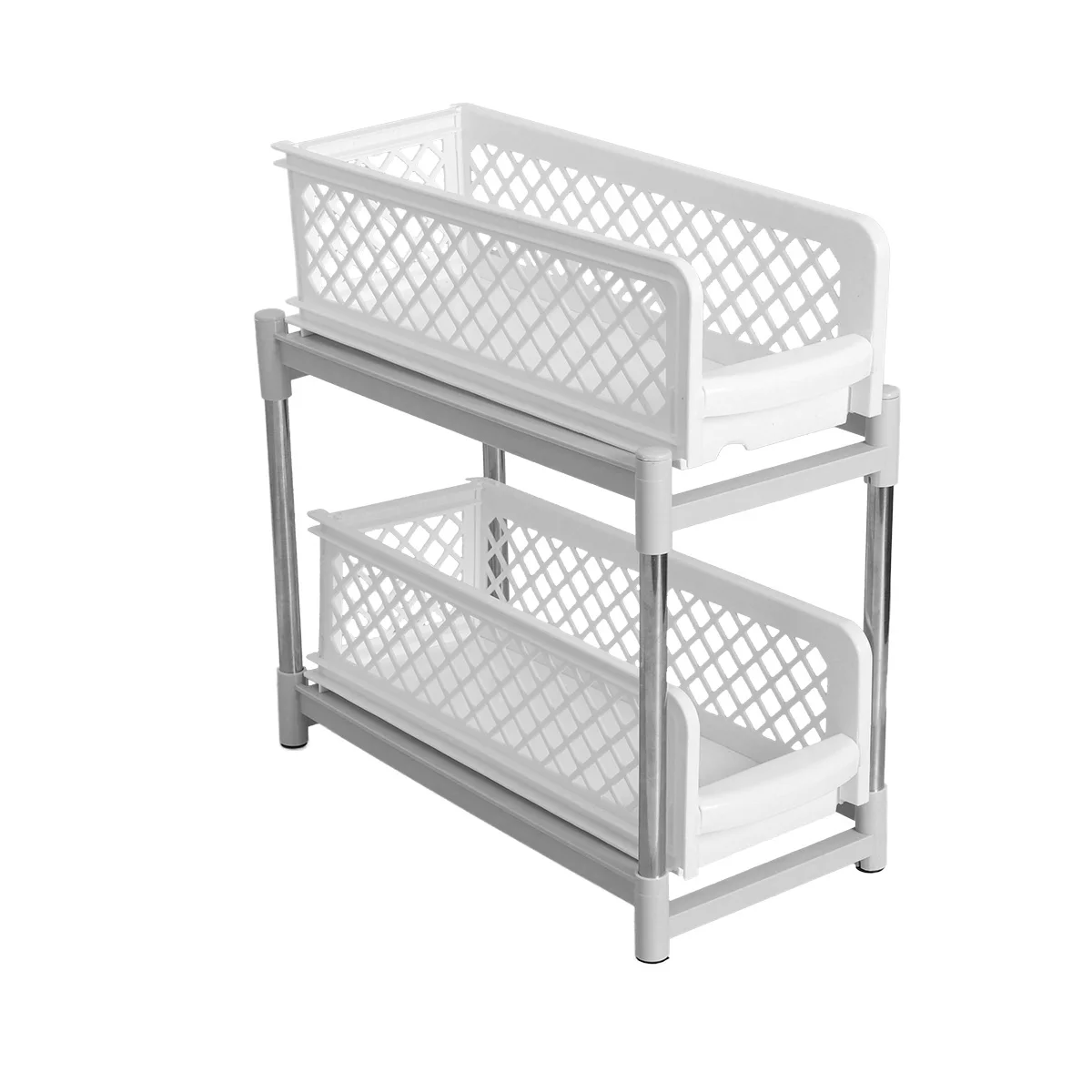 

Double Deck Soap Dish Holder Plastic Bathroom Shower Storage Toilet Soap Storage Shelves Hollowed-out Kitchen Use Standing Rack