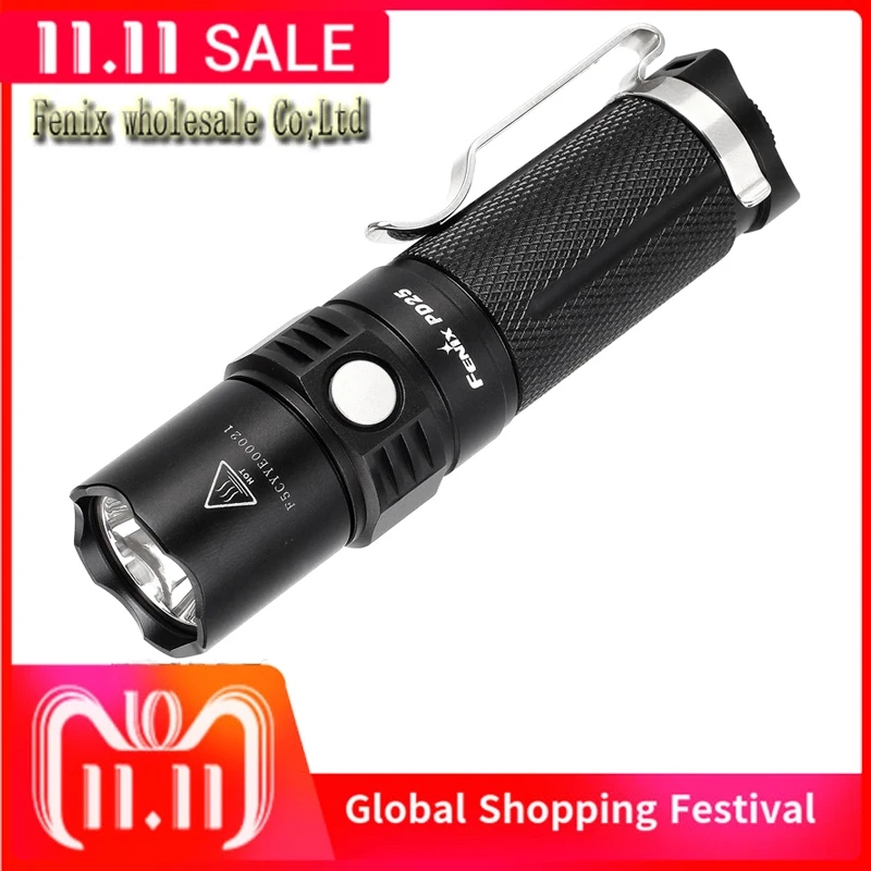 Новинка, для повседневного использования, Fenix PD25 XP-L 550 люмен CR123A или 16340 батарея большой яркий светодиодный фонарик Портативный походы в горы