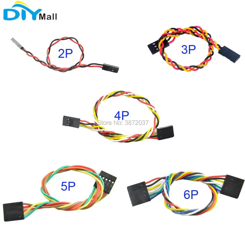 10 шт./лот DIYmall для Arduino DuPont кабель перемычки провода F/F 200 мм 2 P 3 4 5 6P|Модули умного