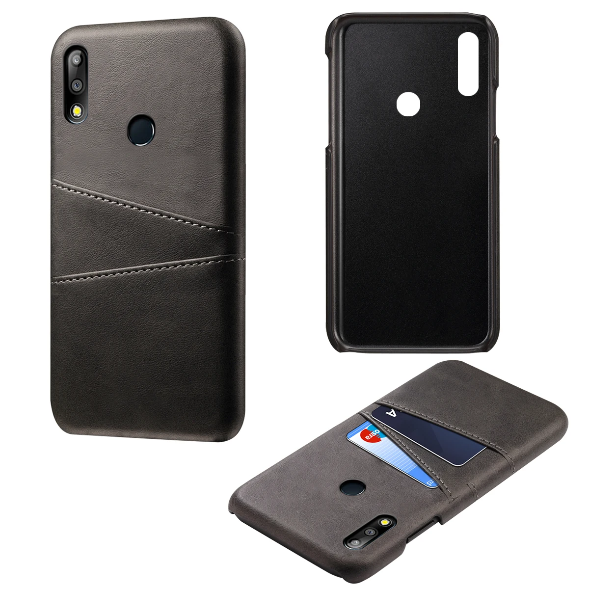 CASEWIN For Asus Zenfone Max Pro M2 ZB631KL Back Case Retro PU Leather with Card Slots Phone |