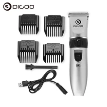 Digoo BB-T1 USB керамический R-лезвие триммер для волос перезаряжаемая машинка для стрижки волос 4X дополнительная ограничительная насадка тихий двигатель для детей маленьких мужчин