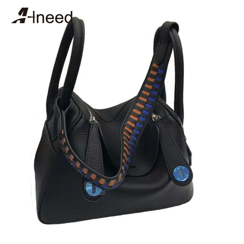 

ALNEED Designer Bag Famous Brand Women Bags 2019 Luxury Handbags Genuine Leather Large Capacity Doctor Bags Casual Tote Clutch