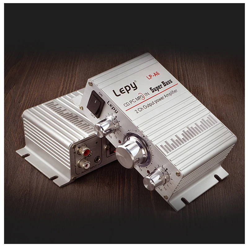 Lepy Авто Мото MP3 MP4 Hi Fi аудио стерео мини усилитель 12В 2А|Усилители мощности| |
