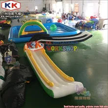 Yacht надувные игровой центр водная горка круизер изогнутые горка для морского спортивного оборудования