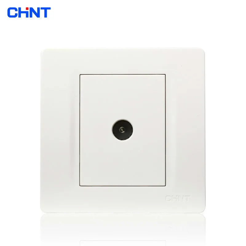 

CHINT 86 Type Wall Switch Socket NEW7N Television Socket One Enter One Come Processor Sockets TV Branch Dispenser Socket