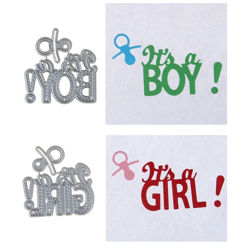 

DIY Baby Girl Boy Metal Steel Cutting Dies Embossing Craft Dies 3D Scrapbooking Stamp Handmade Card Making Photo Decoration