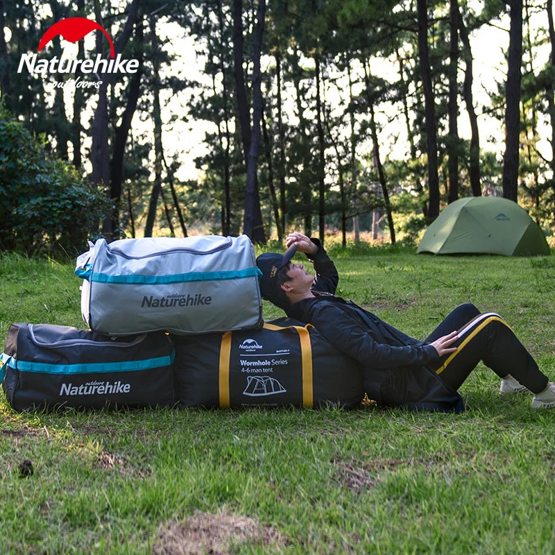 Naturehike 85L 110L складной Дорожный чемодан на колесах сумка для хранения