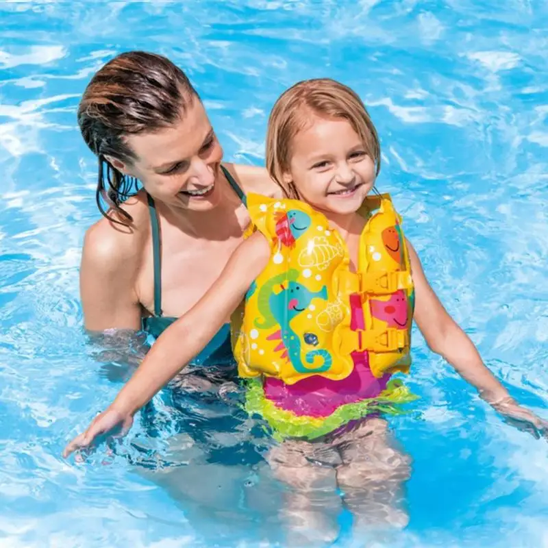Лето 2019 Детская безопасность плавучий жилет детский плавательный круг спасательный жилет детский надувной плот кольца игрушки