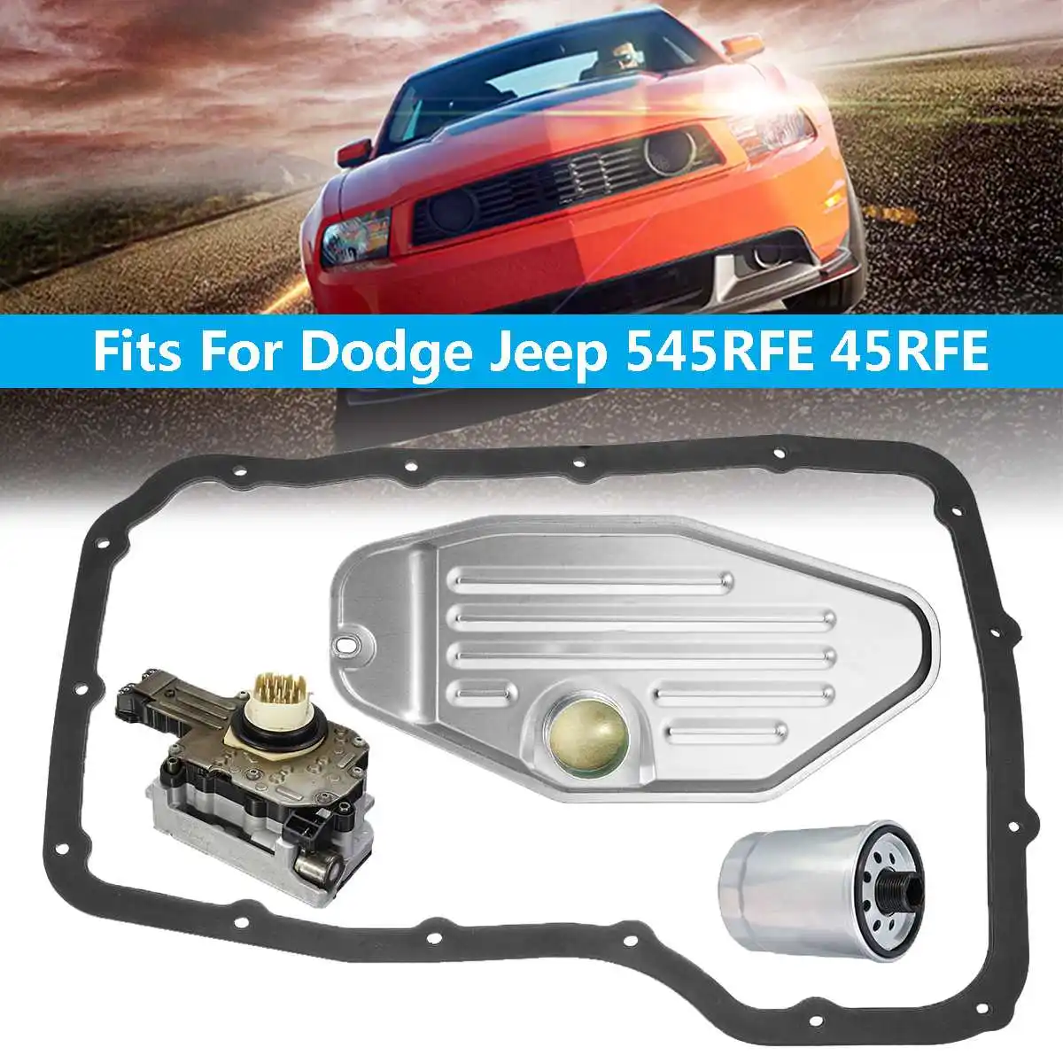 Kit de filtro de bloque de solenoide de transmisión para Dodge/Jeep 4WD coche OE 545RFE 45RFE Auto piezas de repuesto transmisión y transmisión Kit de filtro de bloque de solenoide de transmisión para Dodge/Jeep 4WD coche OE 545RFE 45RFE Auto piezas de repuesto transmisión y transmisión