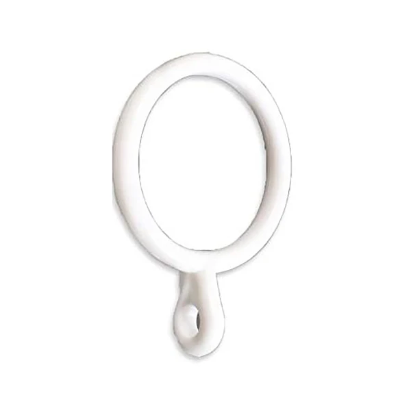

20X White 25Mm Inner Plastic Curtain Rings