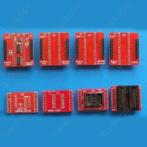 

8 Adapters /set TSOP32/40/48,SOP44,SOP56 Adapters for TL866CS,TL866A programmer socket top board