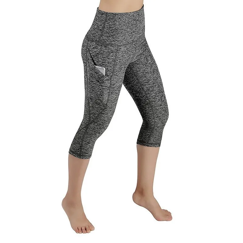 

Running Yoga Athletic Pants Slim Tight Sportswear Women Workout Out Pocket Leggings Training Elastic Slim Fitness Sports Gym