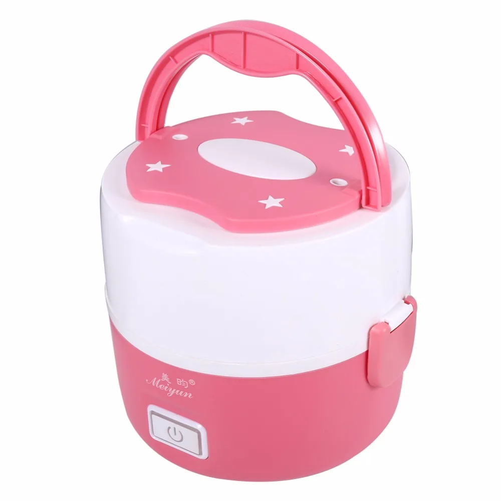 

New Multifunctional Electric Heated Lunch Box Set +220V 200W 2 Layers Food Warmer Mini Rice Cooker Warmer for Students Dormitory